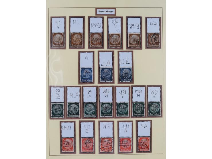 1923/45, umfangreiche, in den Hauptnummern überkomplette gestempelte Sammlung inkl. Dienstmarken mit einigen Besonderheiten. 