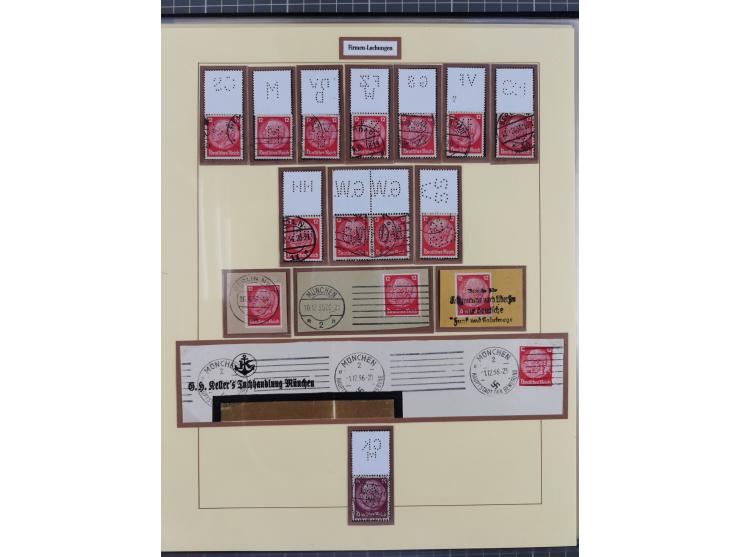 1923/45, umfangreiche, in den Hauptnummern überkomplette gestempelte Sammlung inkl. Dienstmarken mit einigen Besonderheiten. 