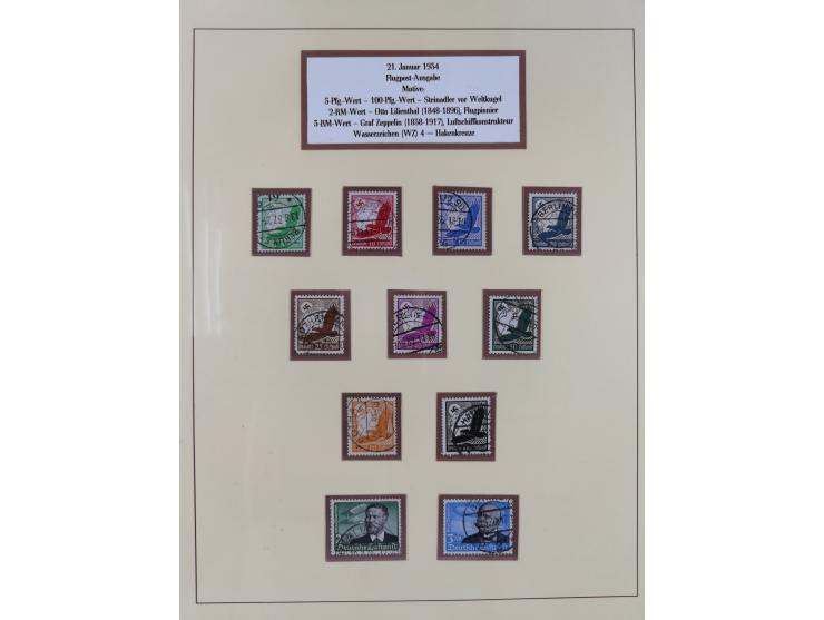 1923/45, umfangreiche, in den Hauptnummern überkomplette gestempelte Sammlung inkl. Dienstmarken mit einigen Besonderheiten. 