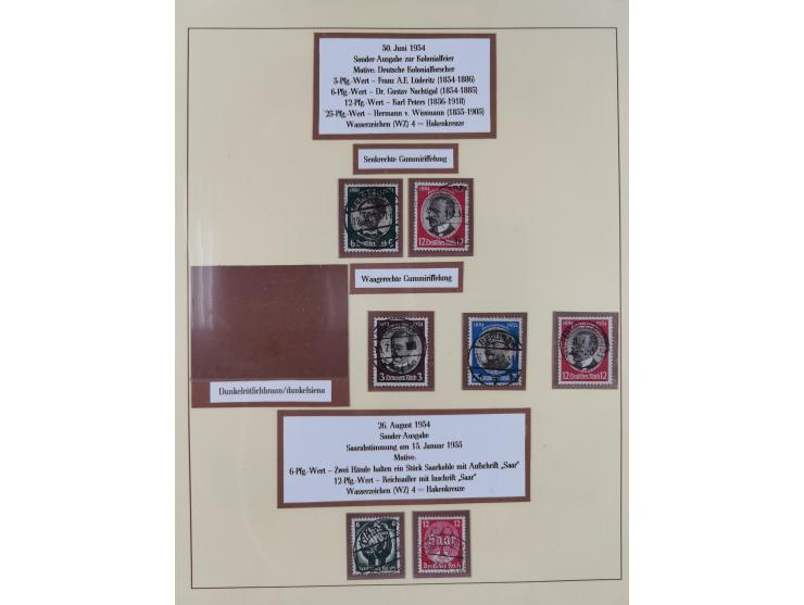 1923/45, umfangreiche, in den Hauptnummern überkomplette gestempelte Sammlung inkl. Dienstmarken mit einigen Besonderheiten. 