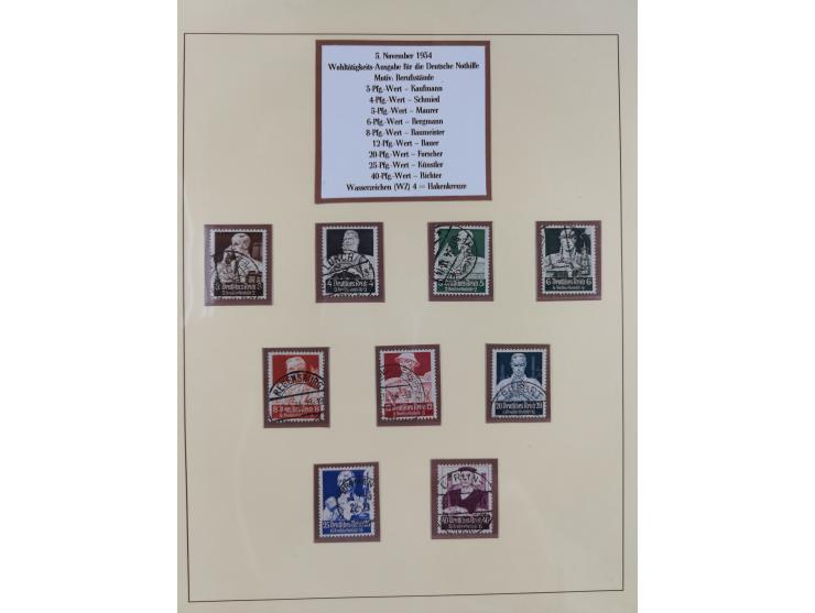 1923/45, umfangreiche, in den Hauptnummern überkomplette gestempelte Sammlung inkl. Dienstmarken mit einigen Besonderheiten. 