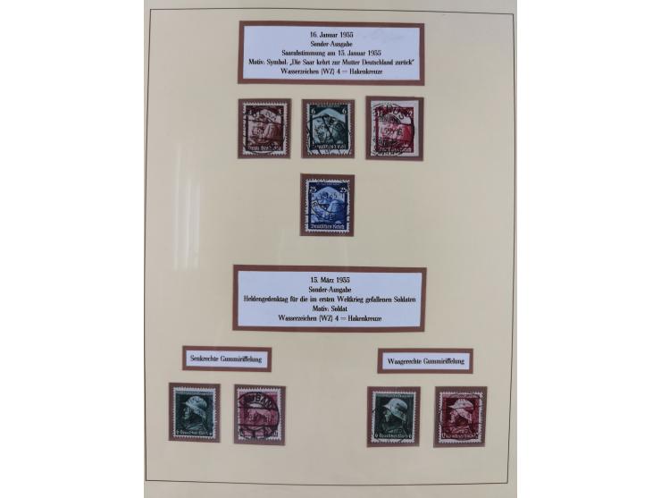 1923/45, umfangreiche, in den Hauptnummern überkomplette gestempelte Sammlung inkl. Dienstmarken mit einigen Besonderheiten. 