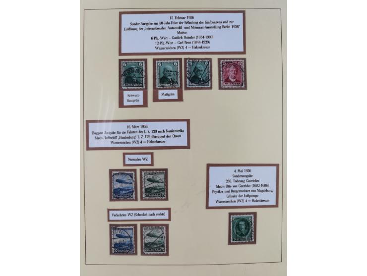 1923/45, umfangreiche, in den Hauptnummern überkomplette gestempelte Sammlung inkl. Dienstmarken mit einigen Besonderheiten. 