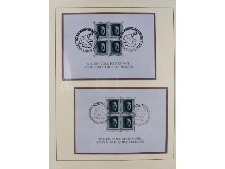 1923/45, umfangreiche, in den Hauptnummern überkomplette gestempelte Sammlung inkl. Dienstmarken mit einigen Besonderheiten. 