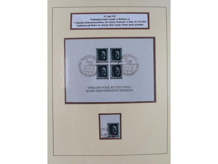 1923/45, umfangreiche, in den Hauptnummern überkomplette gestempelte Sammlung inkl. Dienstmarken mit einigen Besonderheiten. 