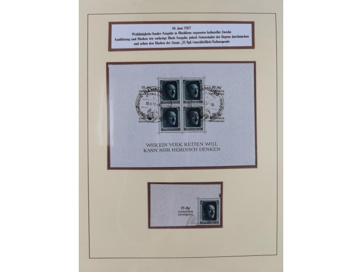 1923/45, umfangreiche, in den Hauptnummern überkomplette gestempelte Sammlung inkl. Dienstmarken mit einigen Besonderheiten. 