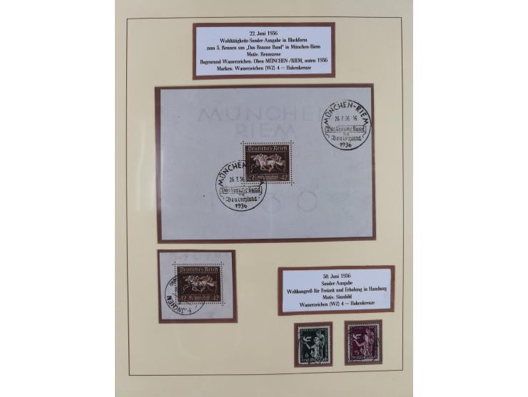 1923/45, umfangreiche, in den Hauptnummern überkomplette gestempelte Sammlung inkl. Dienstmarken mit einigen Besonderheiten. 