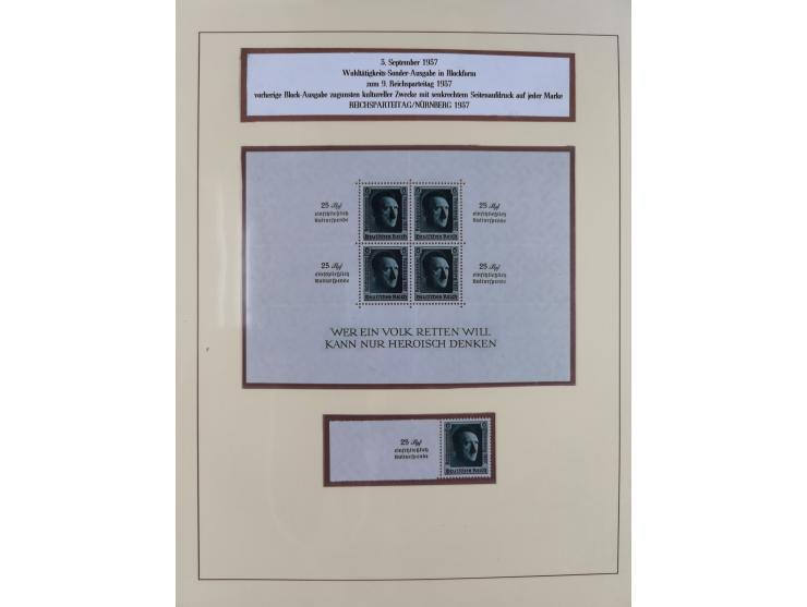 1923/45, umfangreiche, in den Hauptnummern überkomplette gestempelte Sammlung inkl. Dienstmarken mit einigen Besonderheiten. 