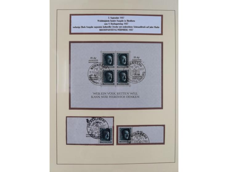 1923/45, umfangreiche, in den Hauptnummern überkomplette gestempelte Sammlung inkl. Dienstmarken mit einigen Besonderheiten. 