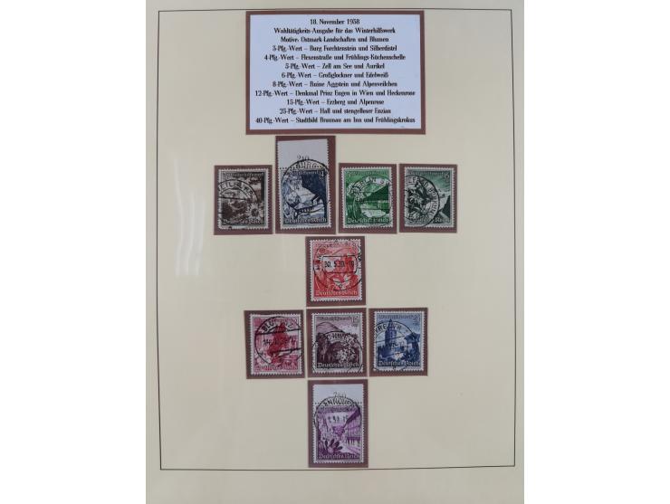 1923/45, umfangreiche, in den Hauptnummern überkomplette gestempelte Sammlung inkl. Dienstmarken mit einigen Besonderheiten. 