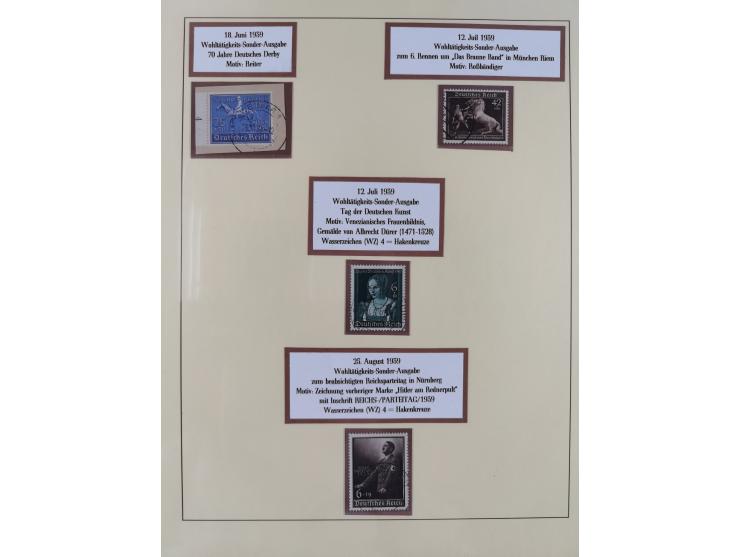 1923/45, umfangreiche, in den Hauptnummern überkomplette gestempelte Sammlung inkl. Dienstmarken mit einigen Besonderheiten. 