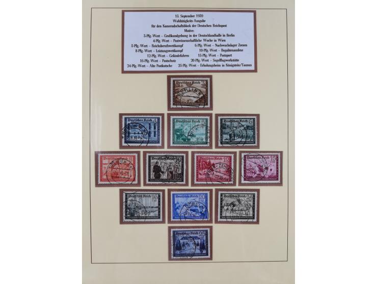 1923/45, umfangreiche, in den Hauptnummern überkomplette gestempelte Sammlung inkl. Dienstmarken mit einigen Besonderheiten. 