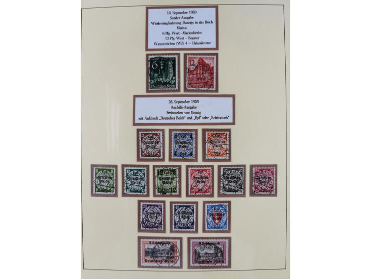 1923/45, umfangreiche, in den Hauptnummern überkomplette gestempelte Sammlung inkl. Dienstmarken mit einigen Besonderheiten. 