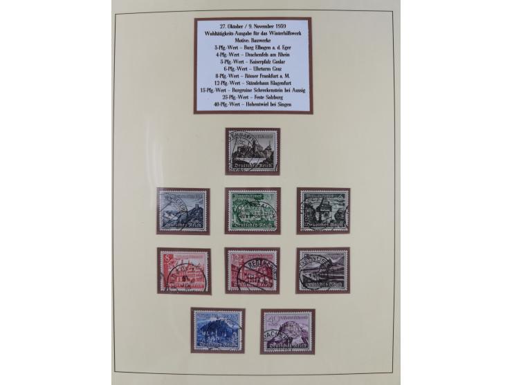 1923/45, umfangreiche, in den Hauptnummern überkomplette gestempelte Sammlung inkl. Dienstmarken mit einigen Besonderheiten. 