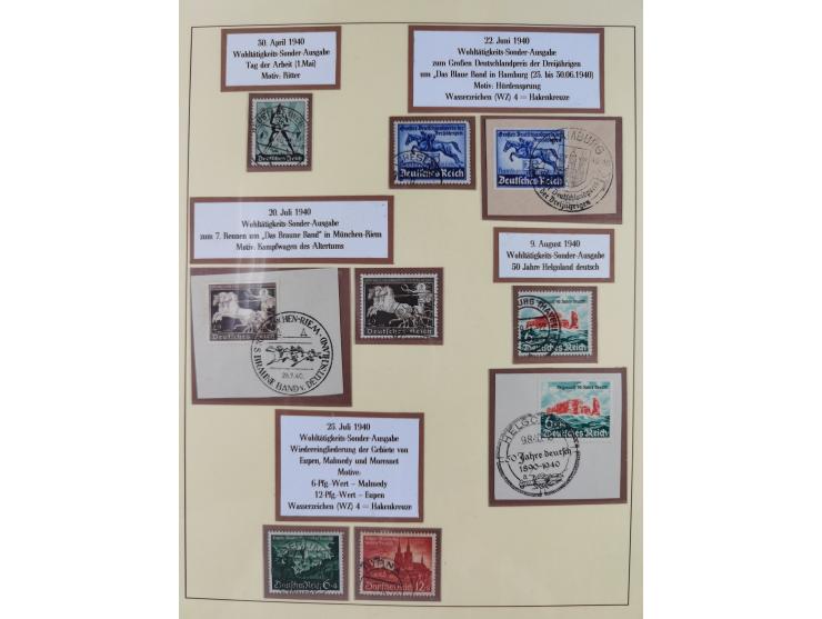 1923/45, umfangreiche, in den Hauptnummern überkomplette gestempelte Sammlung inkl. Dienstmarken mit einigen Besonderheiten. 