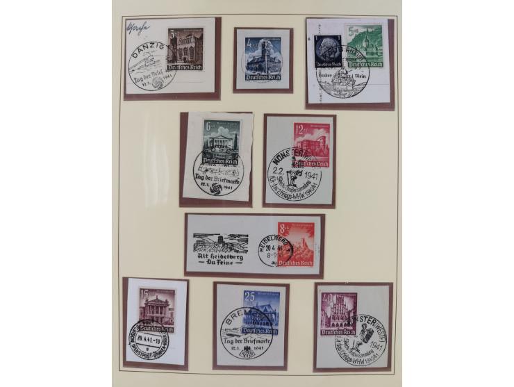 1923/45, umfangreiche, in den Hauptnummern überkomplette gestempelte Sammlung inkl. Dienstmarken mit einigen Besonderheiten. 