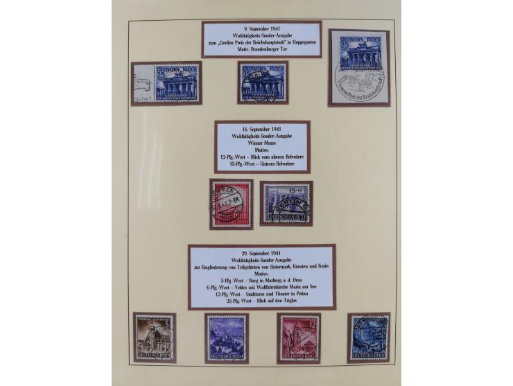 1923/45, umfangreiche, in den Hauptnummern überkomplette gestempelte Sammlung inkl. Dienstmarken mit einigen Besonderheiten. 