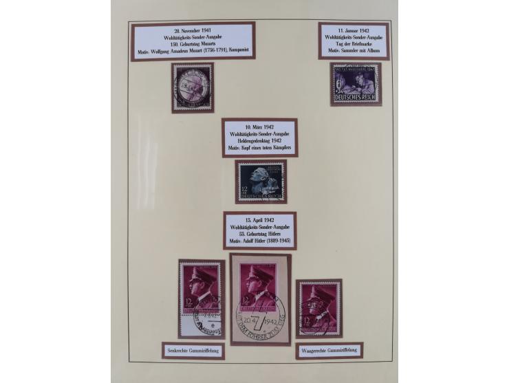 1923/45, umfangreiche, in den Hauptnummern überkomplette gestempelte Sammlung inkl. Dienstmarken mit einigen Besonderheiten. 