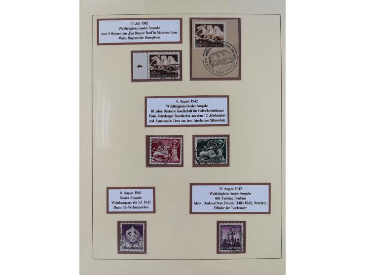 1923/45, umfangreiche, in den Hauptnummern überkomplette gestempelte Sammlung inkl. Dienstmarken mit einigen Besonderheiten. 