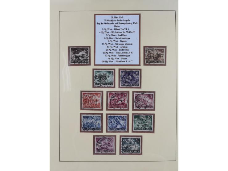 1923/45, umfangreiche, in den Hauptnummern überkomplette gestempelte Sammlung inkl. Dienstmarken mit einigen Besonderheiten. 