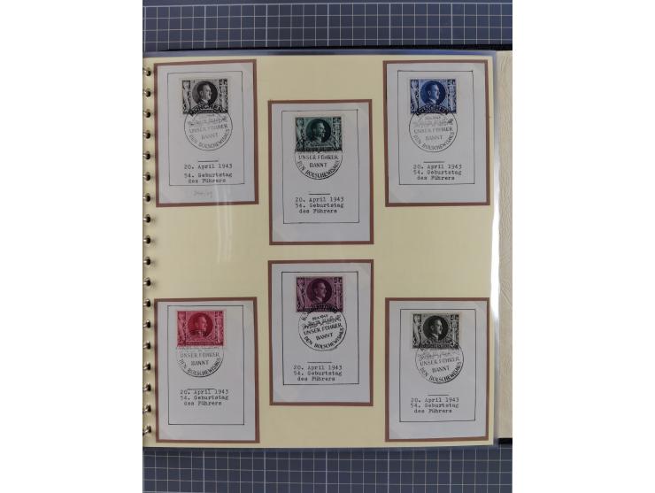 1923/45, umfangreiche, in den Hauptnummern überkomplette gestempelte Sammlung inkl. Dienstmarken mit einigen Besonderheiten. 