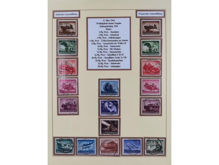 1923/45, umfangreiche, in den Hauptnummern überkomplette gestempelte Sammlung inkl. Dienstmarken mit einigen Besonderheiten. 