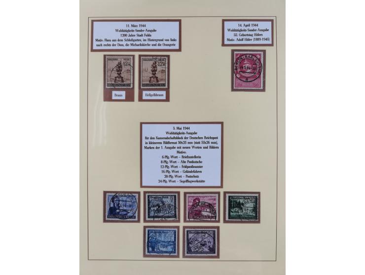 1923/45, umfangreiche, in den Hauptnummern überkomplette gestempelte Sammlung inkl. Dienstmarken mit einigen Besonderheiten. 