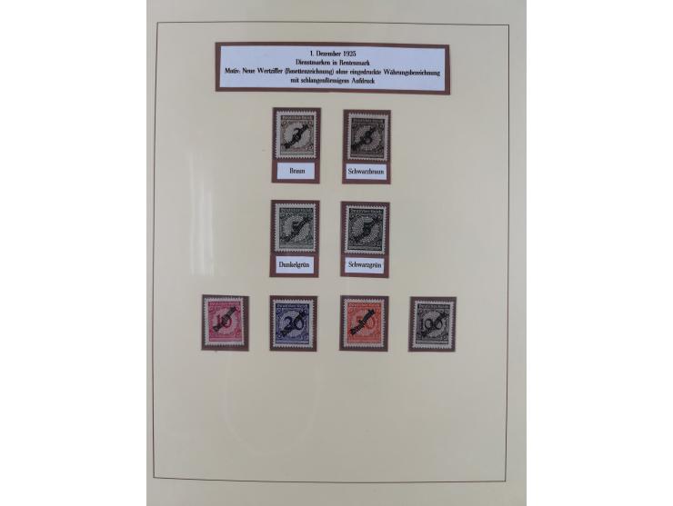 1923/45, in den Hauptnummern überkomplette, meist postfrische Sammlung inkl. Dienstmarken mit einigen Besonderheiten inkl. Wa