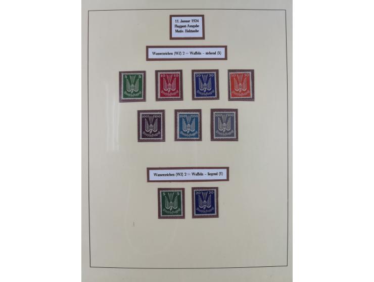 1923/45, in den Hauptnummern überkomplette, meist postfrische Sammlung inkl. Dienstmarken mit einigen Besonderheiten inkl. Wa