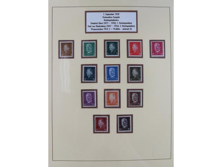 1923/45, in den Hauptnummern überkomplette, meist postfrische Sammlung inkl. Dienstmarken mit einigen Besonderheiten inkl. Wa