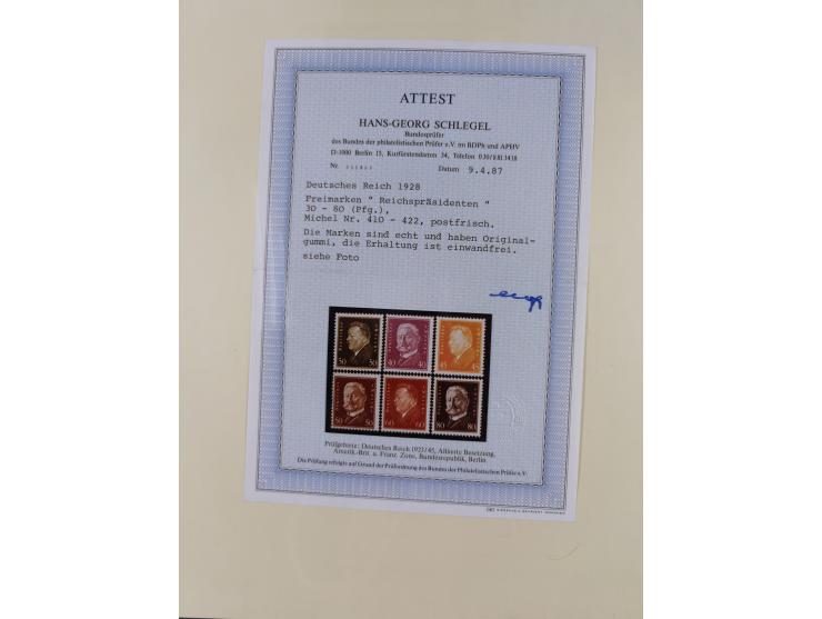 1923/45, in den Hauptnummern überkomplette, meist postfrische Sammlung inkl. Dienstmarken mit einigen Besonderheiten inkl. Wa