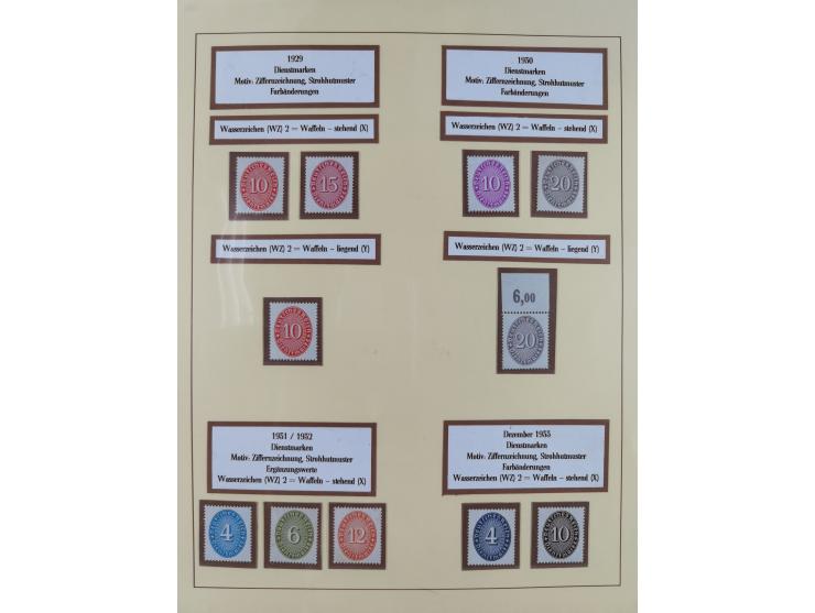 1923/45, in den Hauptnummern überkomplette, meist postfrische Sammlung inkl. Dienstmarken mit einigen Besonderheiten inkl. Wa