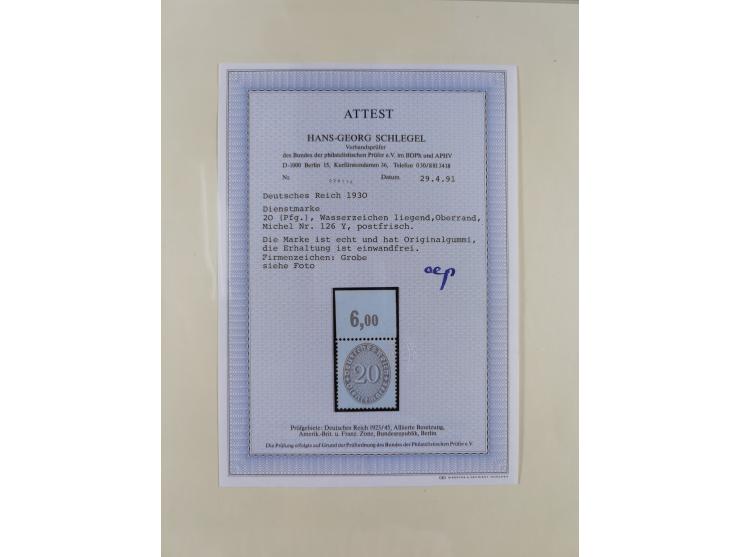 1923/45, in den Hauptnummern überkomplette, meist postfrische Sammlung inkl. Dienstmarken mit einigen Besonderheiten inkl. Wa