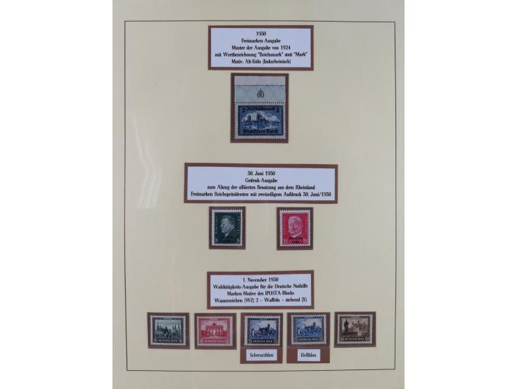 1923/45, in den Hauptnummern überkomplette, meist postfrische Sammlung inkl. Dienstmarken mit einigen Besonderheiten inkl. Wa