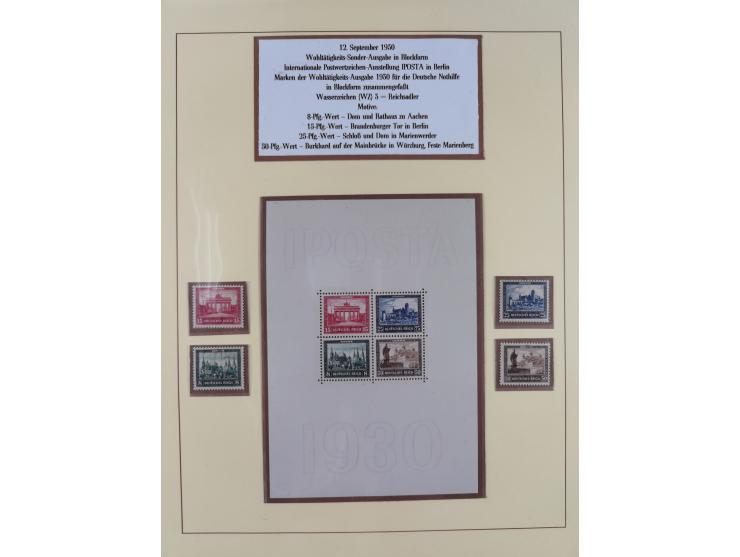 1923/45, in den Hauptnummern überkomplette, meist postfrische Sammlung inkl. Dienstmarken mit einigen Besonderheiten inkl. Wa