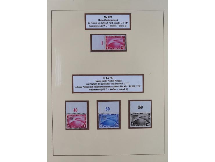 1923/45, in den Hauptnummern überkomplette, meist postfrische Sammlung inkl. Dienstmarken mit einigen Besonderheiten inkl. Wa