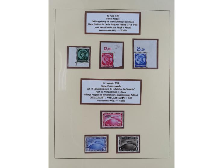 1923/45, in den Hauptnummern überkomplette, meist postfrische Sammlung inkl. Dienstmarken mit einigen Besonderheiten inkl. Wa