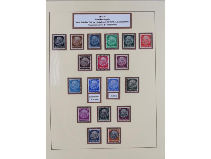 1923/45, in den Hauptnummern überkomplette, meist postfrische Sammlung inkl. Dienstmarken mit einigen Besonderheiten inkl. Wa