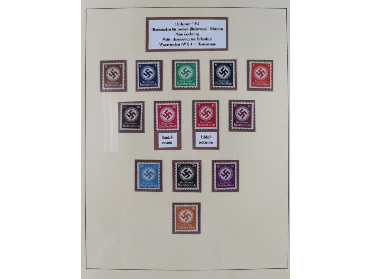 1923/45, in den Hauptnummern überkomplette, meist postfrische Sammlung inkl. Dienstmarken mit einigen Besonderheiten inkl. Wa
