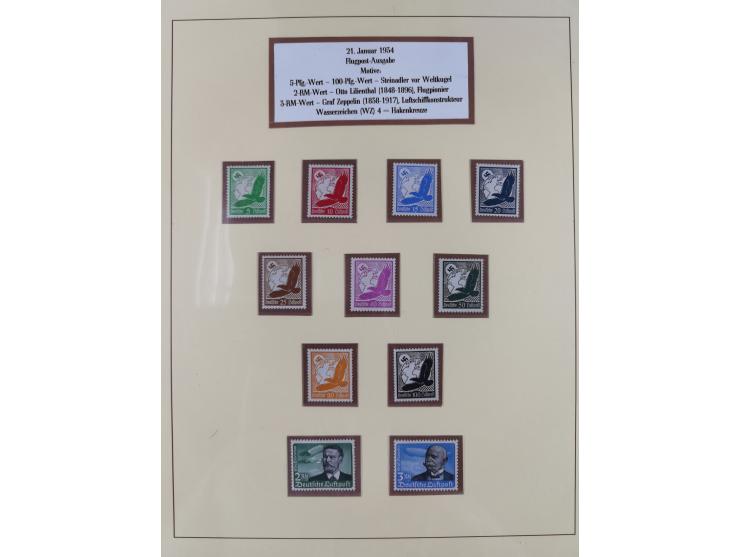 1923/45, in den Hauptnummern überkomplette, meist postfrische Sammlung inkl. Dienstmarken mit einigen Besonderheiten inkl. Wa