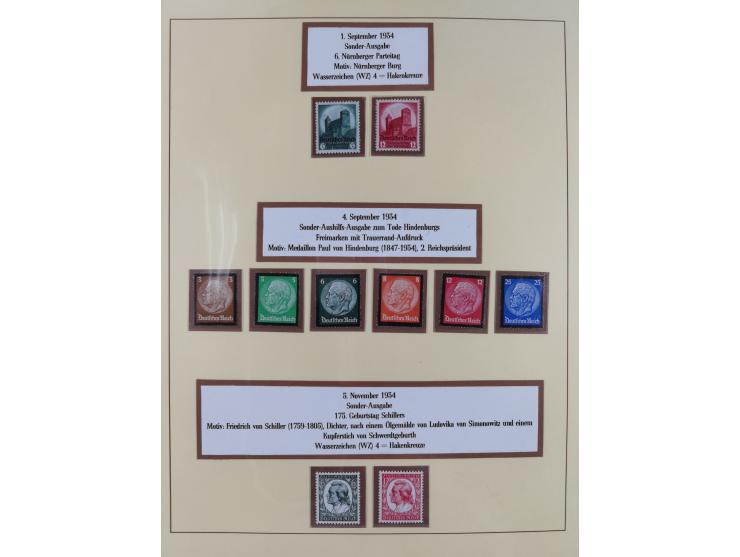 1923/45, in den Hauptnummern überkomplette, meist postfrische Sammlung inkl. Dienstmarken mit einigen Besonderheiten inkl. Wa