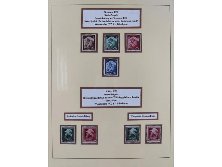 1923/45, in den Hauptnummern überkomplette, meist postfrische Sammlung inkl. Dienstmarken mit einigen Besonderheiten inkl. Wa