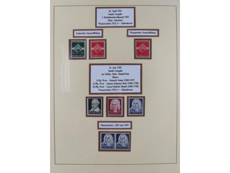 1923/45, in den Hauptnummern überkomplette, meist postfrische Sammlung inkl. Dienstmarken mit einigen Besonderheiten inkl. Wa