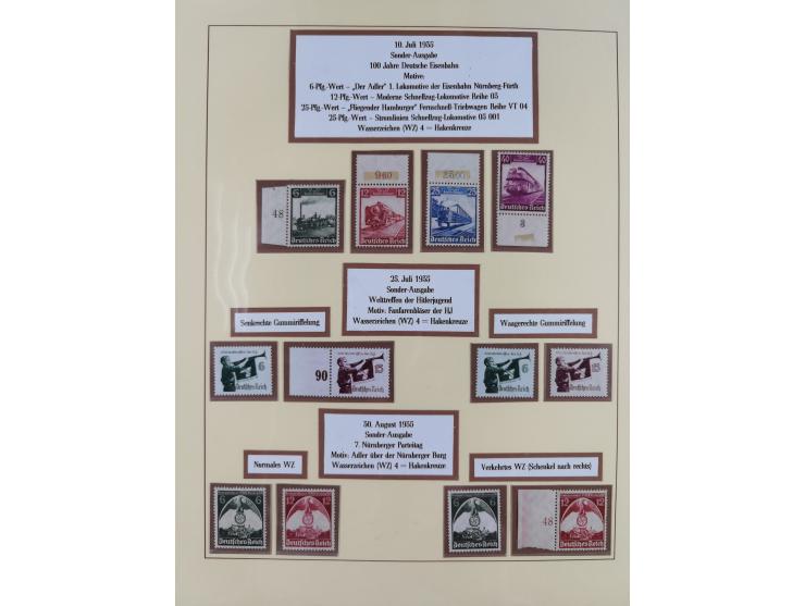 1923/45, in den Hauptnummern überkomplette, meist postfrische Sammlung inkl. Dienstmarken mit einigen Besonderheiten inkl. Wa