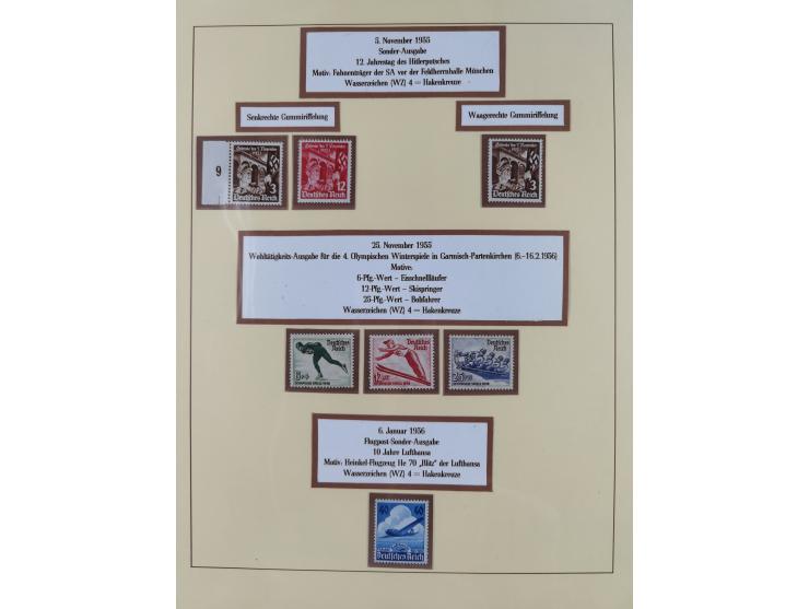 1923/45, in den Hauptnummern überkomplette, meist postfrische Sammlung inkl. Dienstmarken mit einigen Besonderheiten inkl. Wa