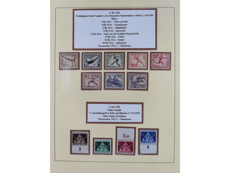 1923/45, in den Hauptnummern überkomplette, meist postfrische Sammlung inkl. Dienstmarken mit einigen Besonderheiten inkl. Wa