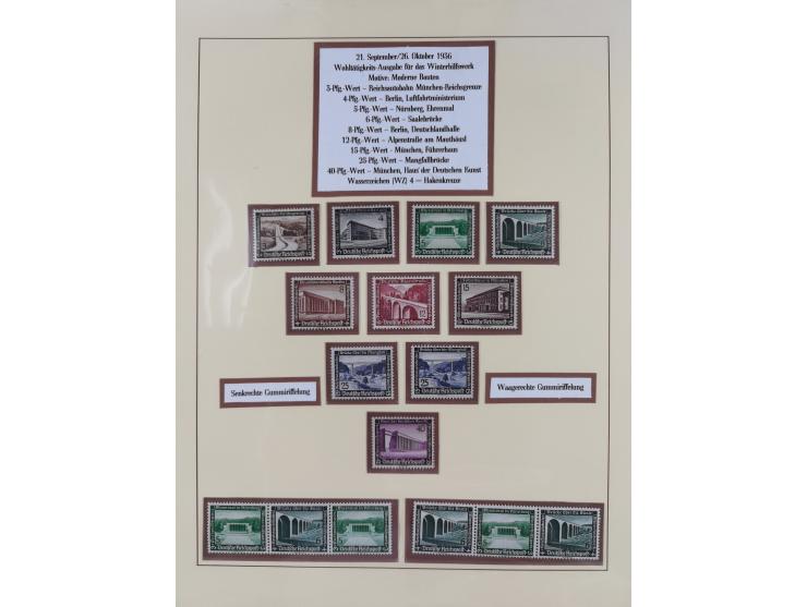 1923/45, in den Hauptnummern überkomplette, meist postfrische Sammlung inkl. Dienstmarken mit einigen Besonderheiten inkl. Wa