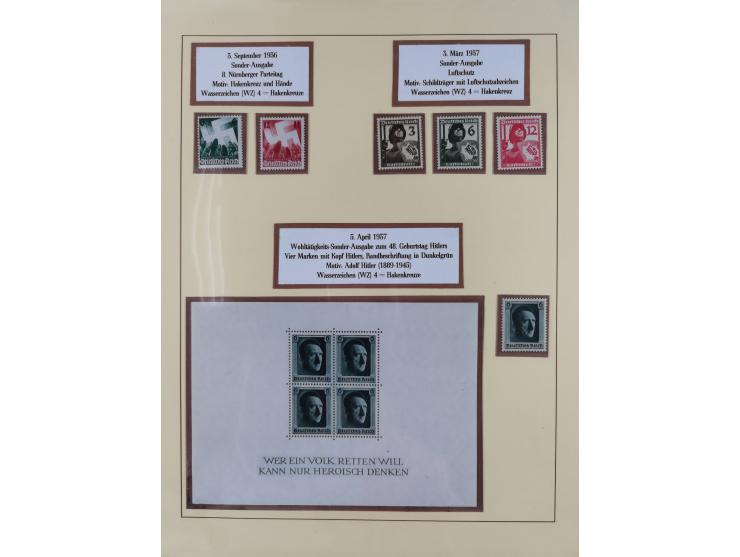 1923/45, in den Hauptnummern überkomplette, meist postfrische Sammlung inkl. Dienstmarken mit einigen Besonderheiten inkl. Wa