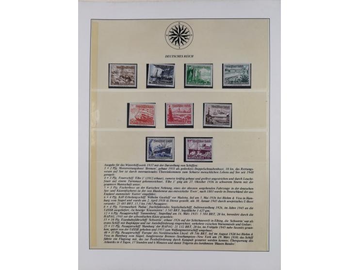 1923/45, in den Hauptnummern überkomplette, meist postfrische Sammlung inkl. Dienstmarken mit einigen Besonderheiten inkl. Wa