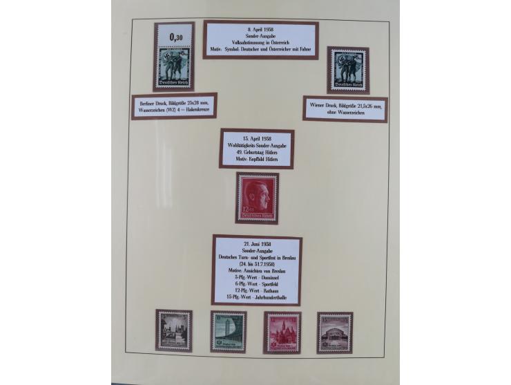 1923/45, in den Hauptnummern überkomplette, meist postfrische Sammlung inkl. Dienstmarken mit einigen Besonderheiten inkl. Wa